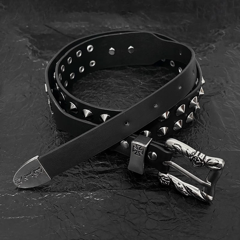 Cross Studs Belt
