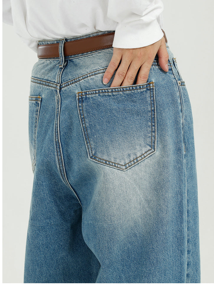 Vintage Light Blue Baggy Denim