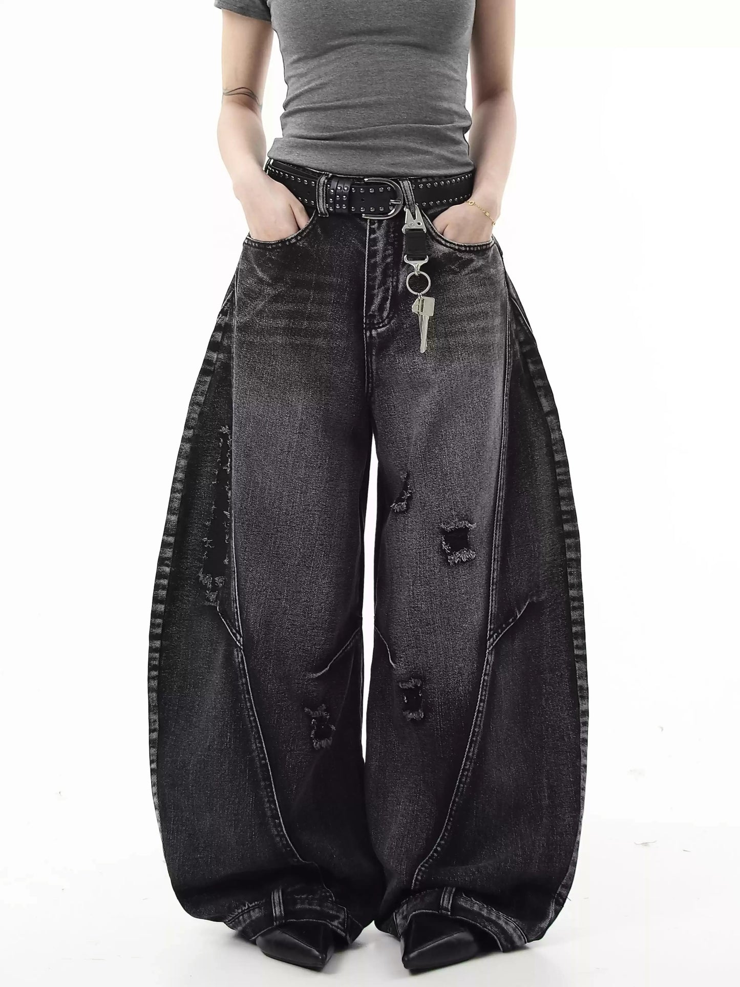 Curve Destroyed Denim