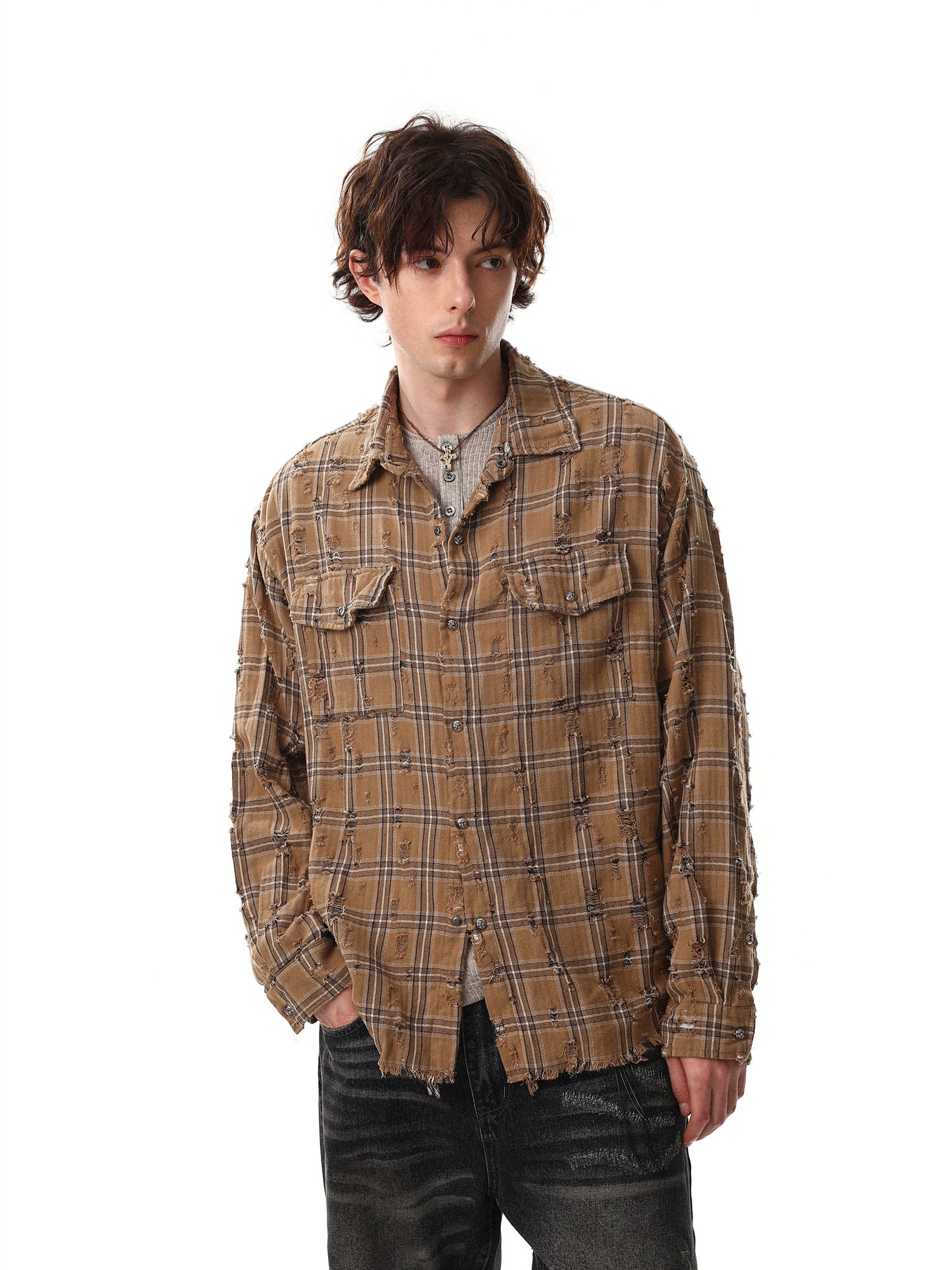 Damage Check Shirt (2color)