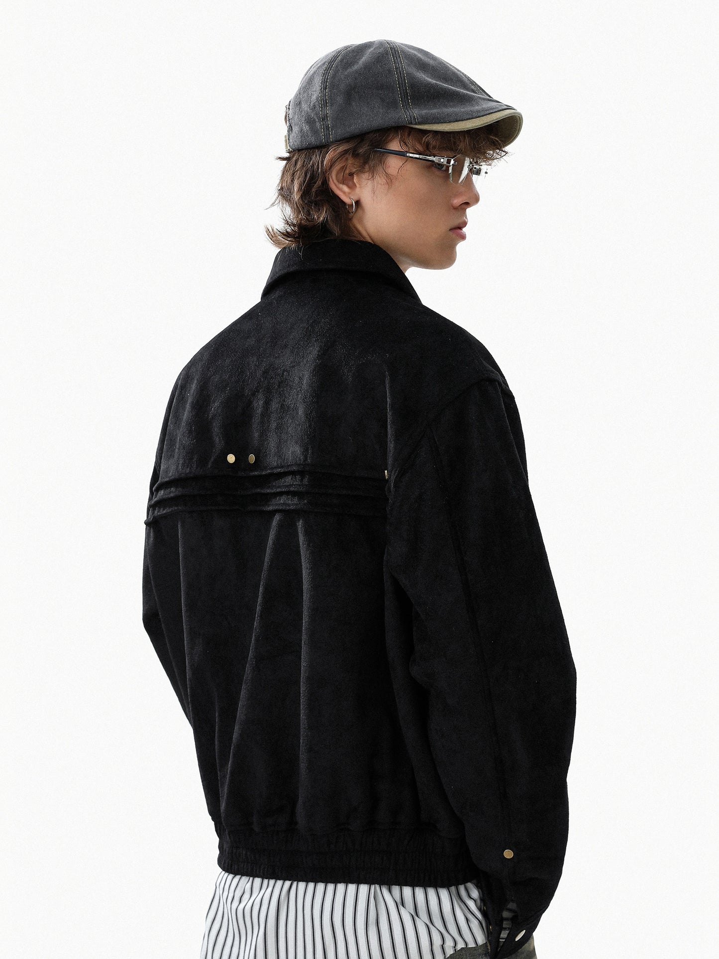 Suede Zipup Military Blouson (2color)