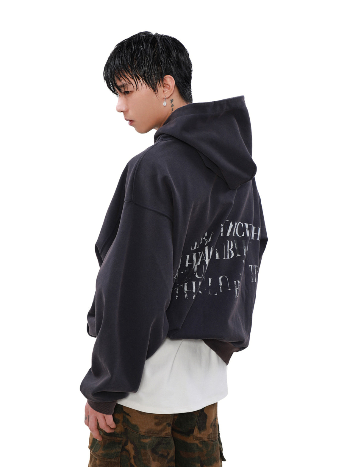 Sentence Short Hoodie (2color)