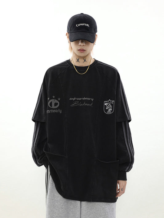 Layered Line Long T-shirt