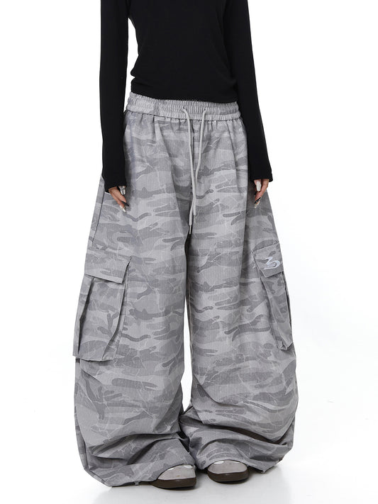 Camo Baggy Cargo Pants (2color)