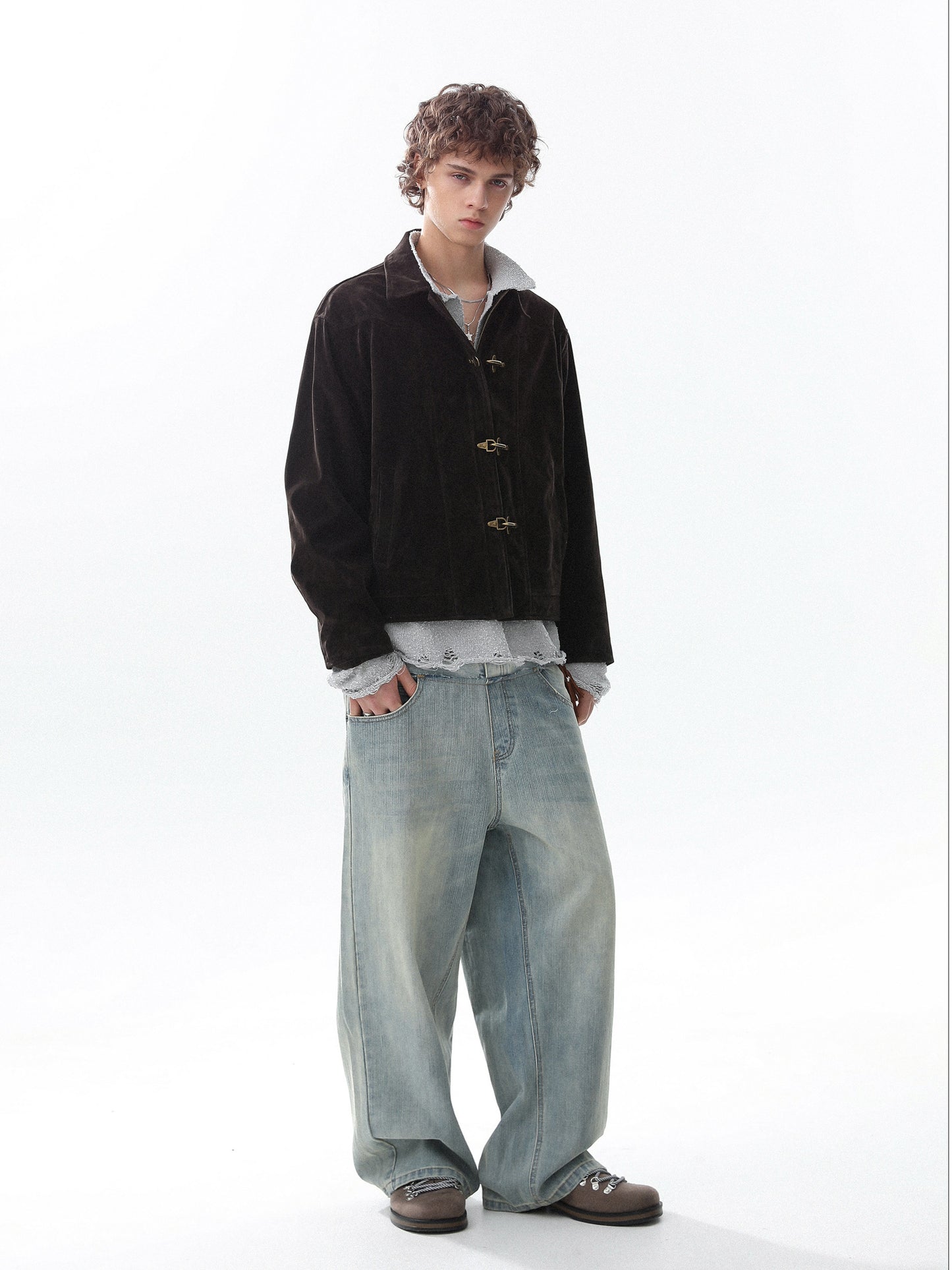 Suede Fireman Jaceket (2color)