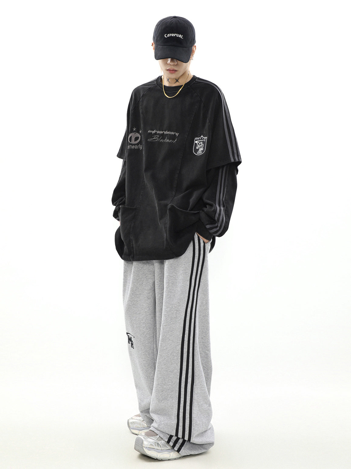 Layered Line Long T-shirt