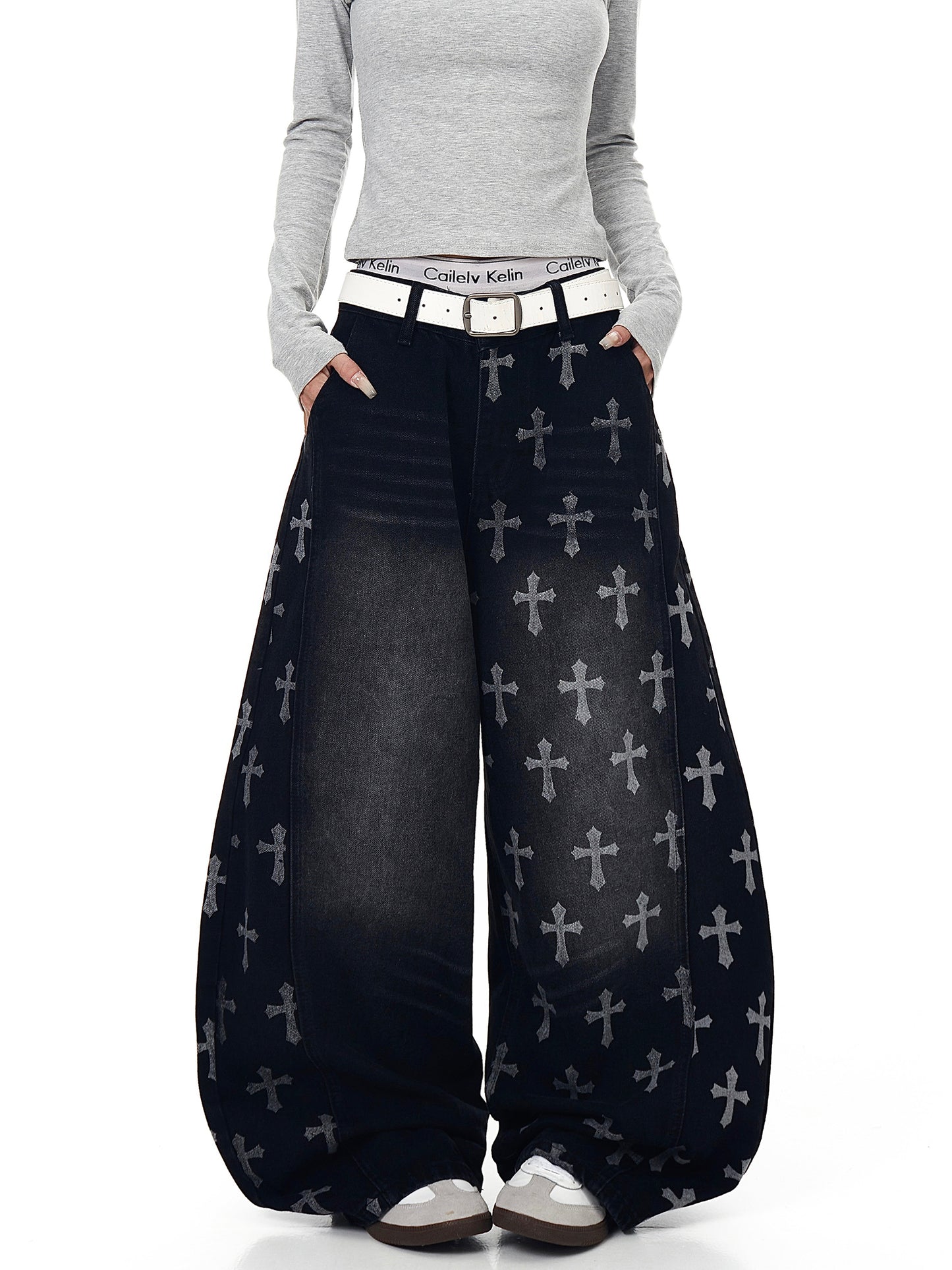 Cross Baggy Denim (2color)