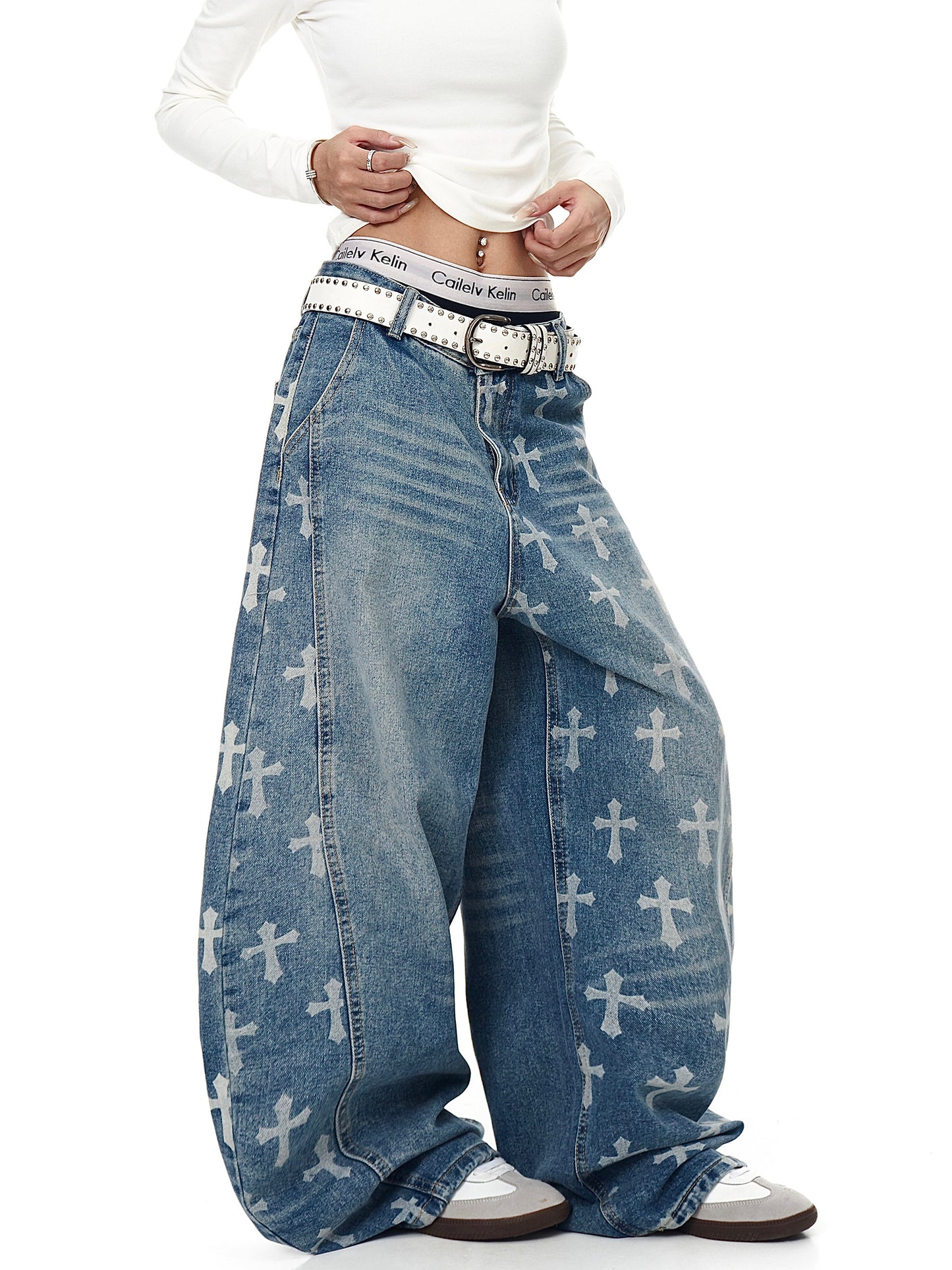 Cross Baggy Denim (2color)