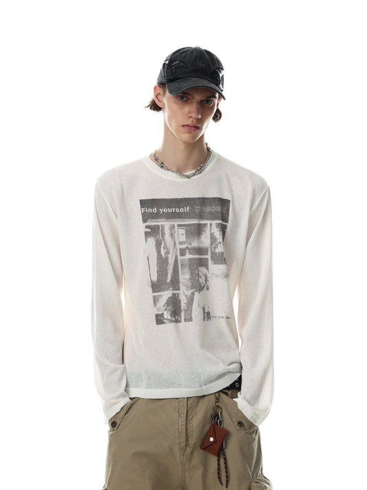 Vintage Graphic Slub Longsleeve Tee