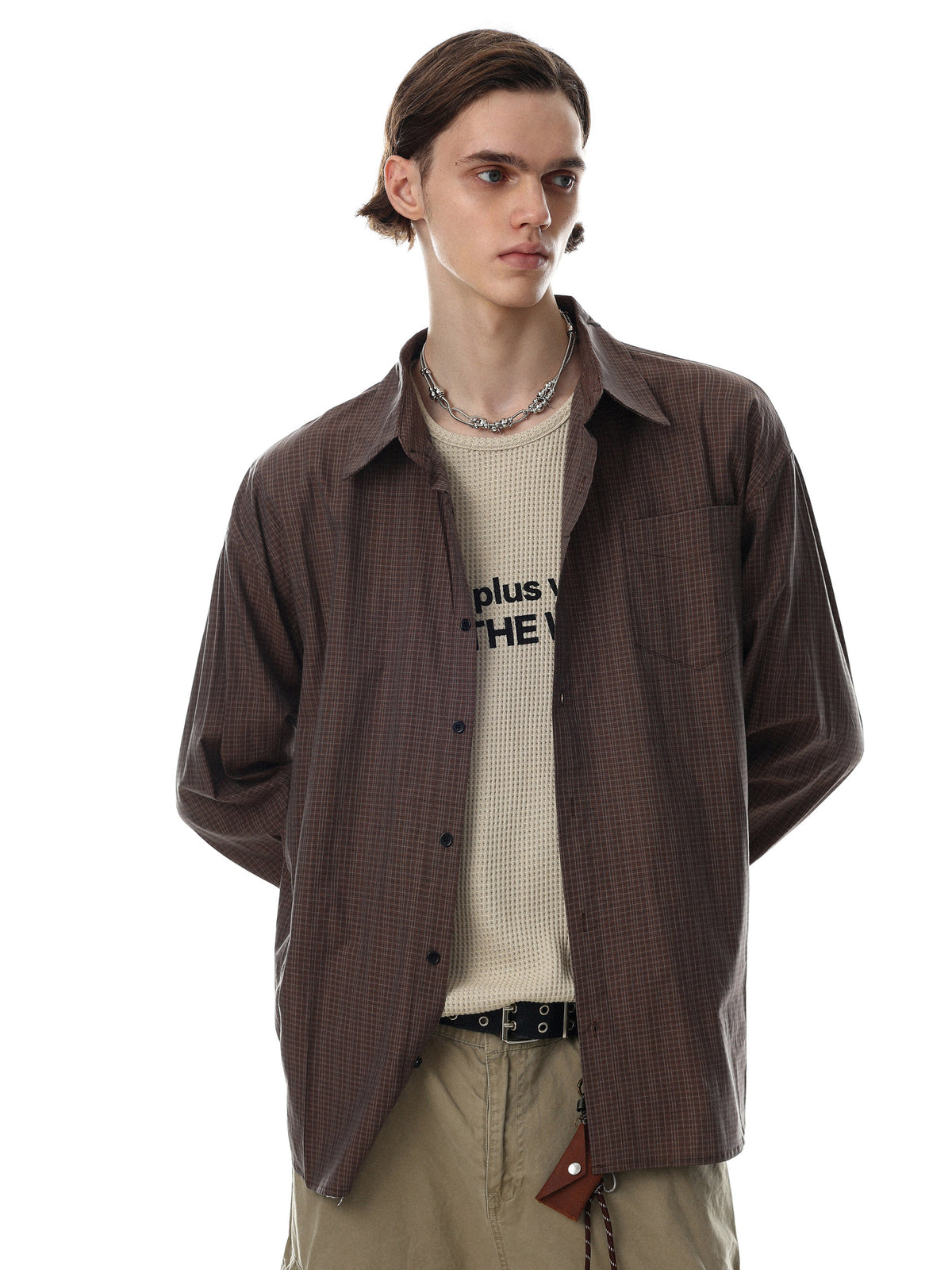 The Retro Grid Cotton Shirt