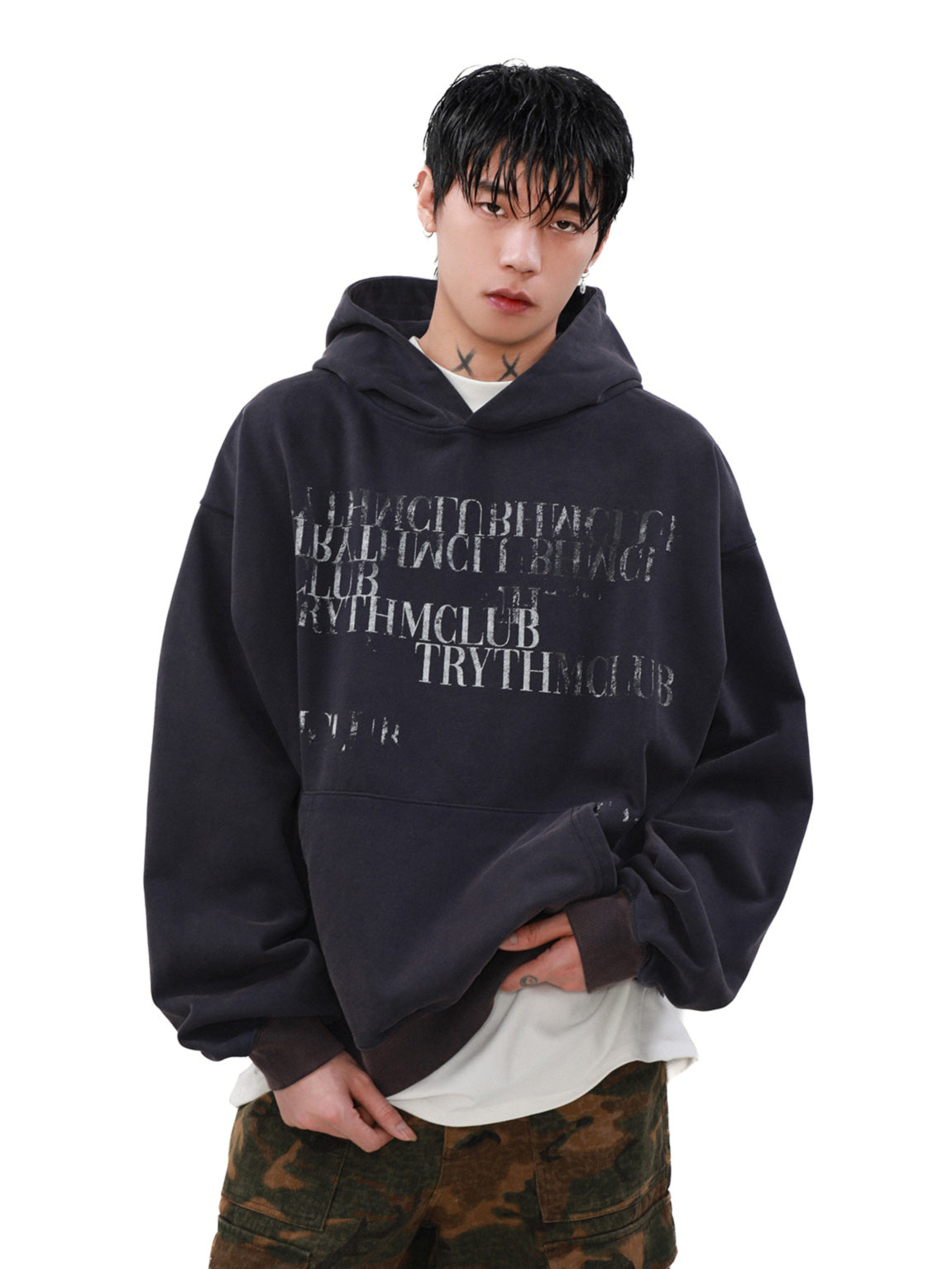 Sentence Short Hoodie (2color)