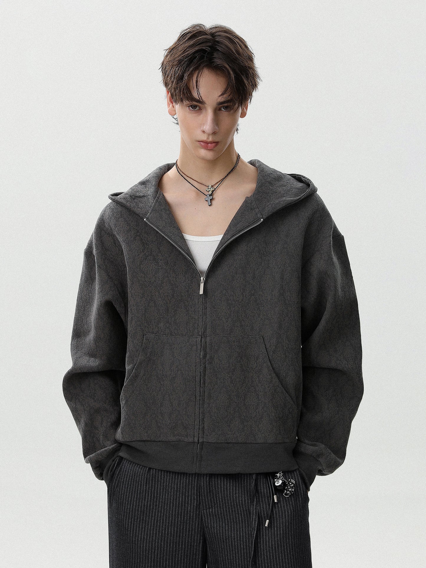 Damask Jacquard Hoodie