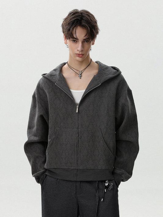 Damask Jacquard Hoodie