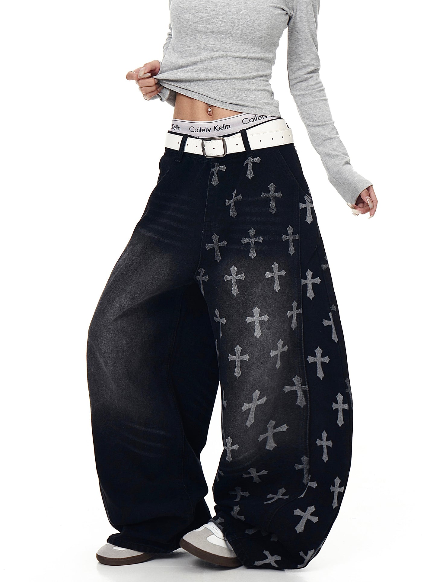 Cross Baggy Denim (2color)