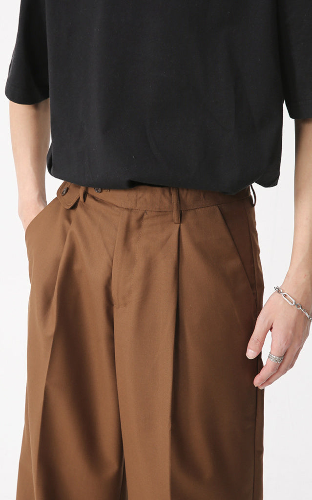 Single Tack Wide Slacks (2color)