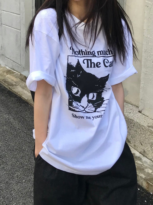 The cat T-shirt (2color)