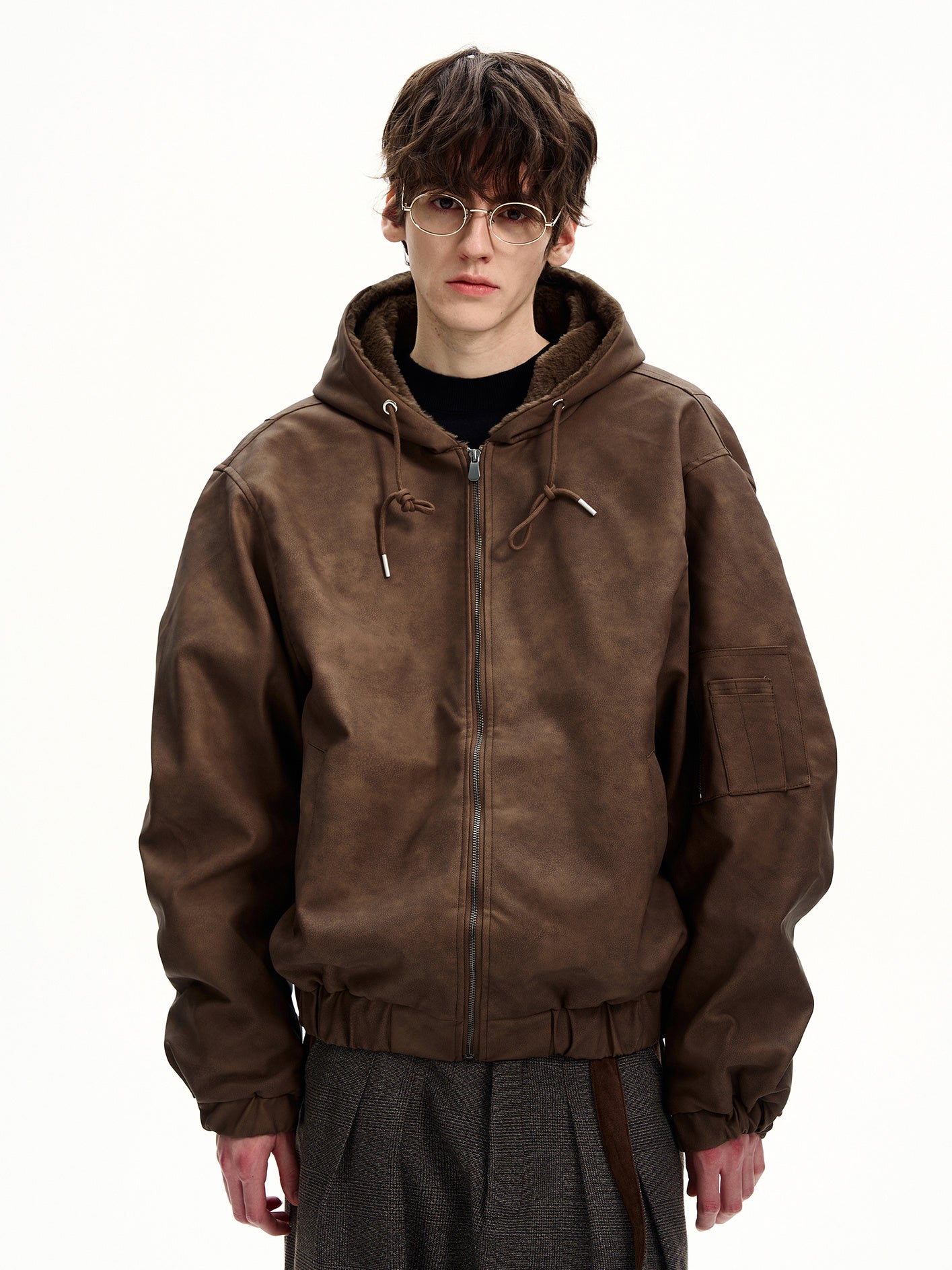 Suede Outer Hoodie (3color)