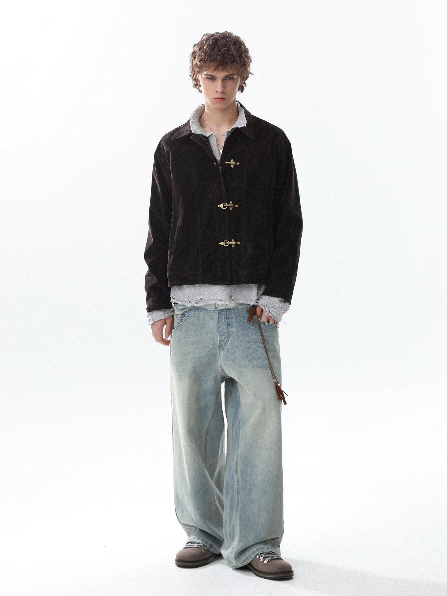 Suede Fireman Jaceket (2color)