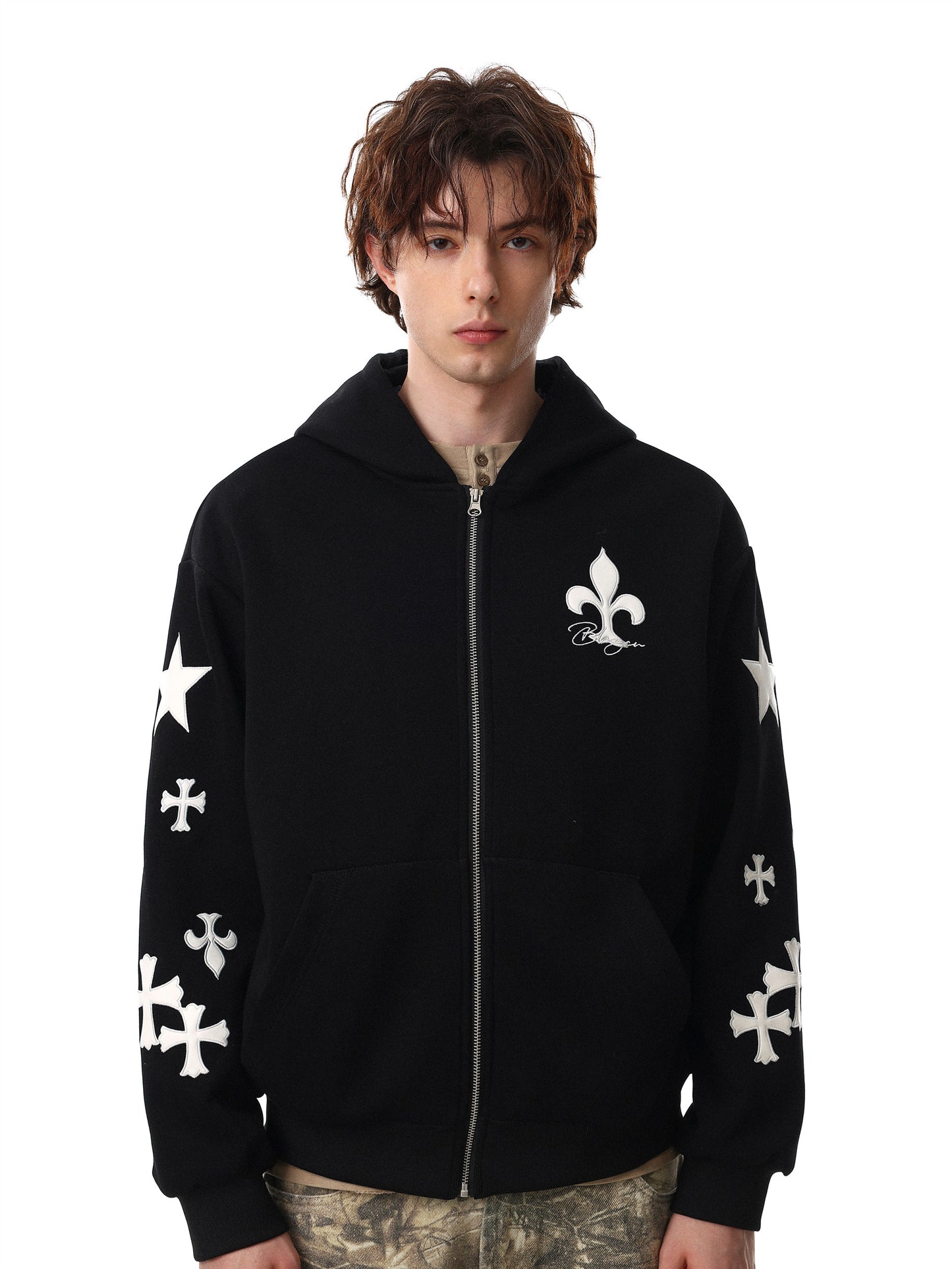 Cross Short Hoodie (2color)