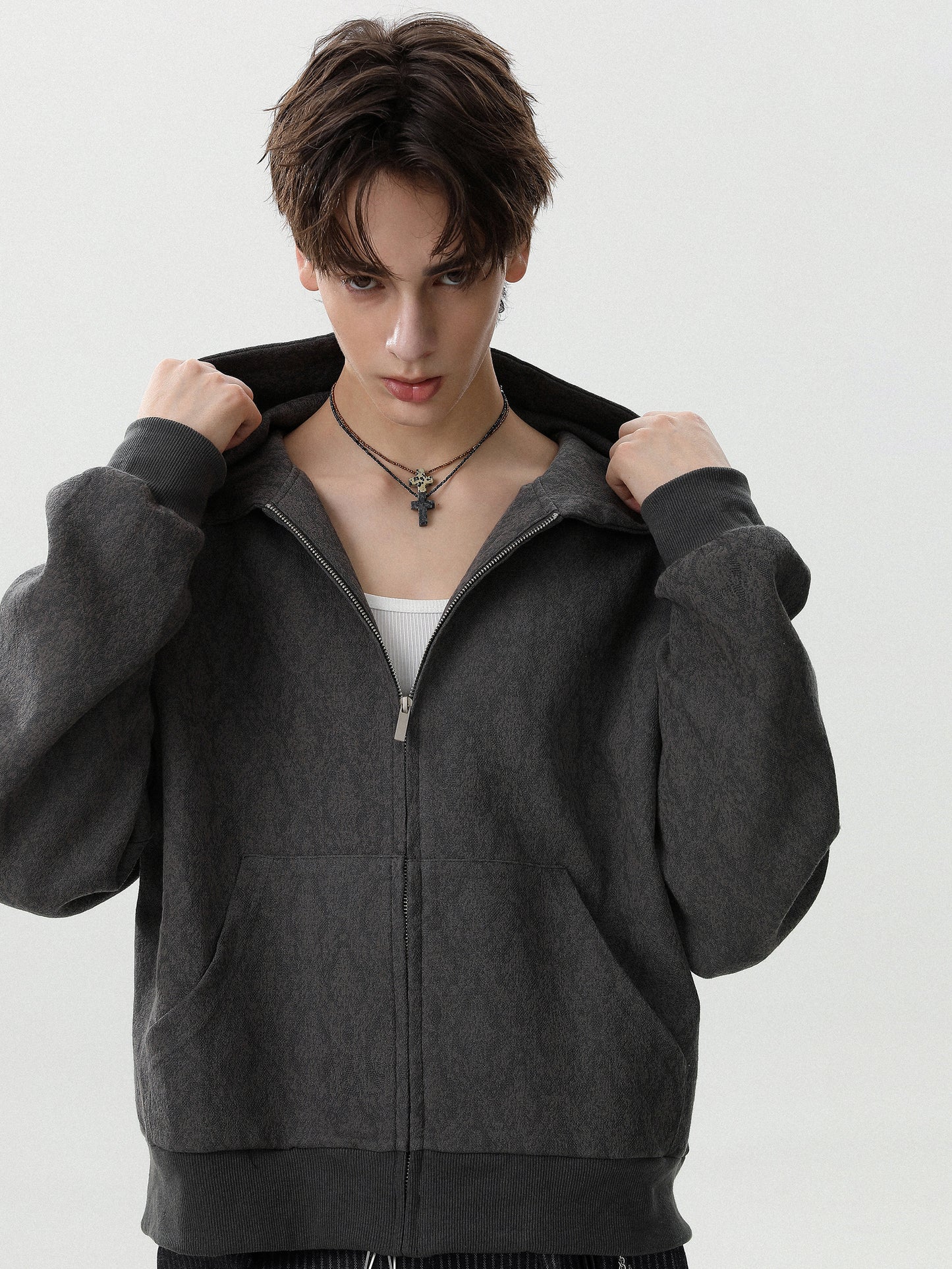 Damask Jacquard Hoodie