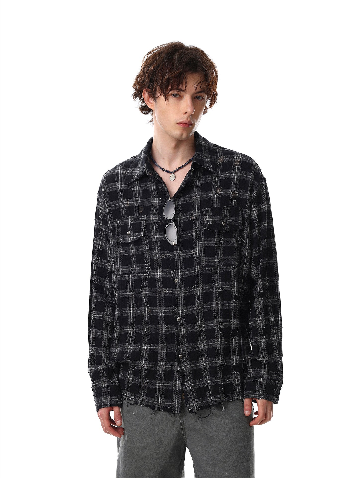 Damage Check Shirt (2color)