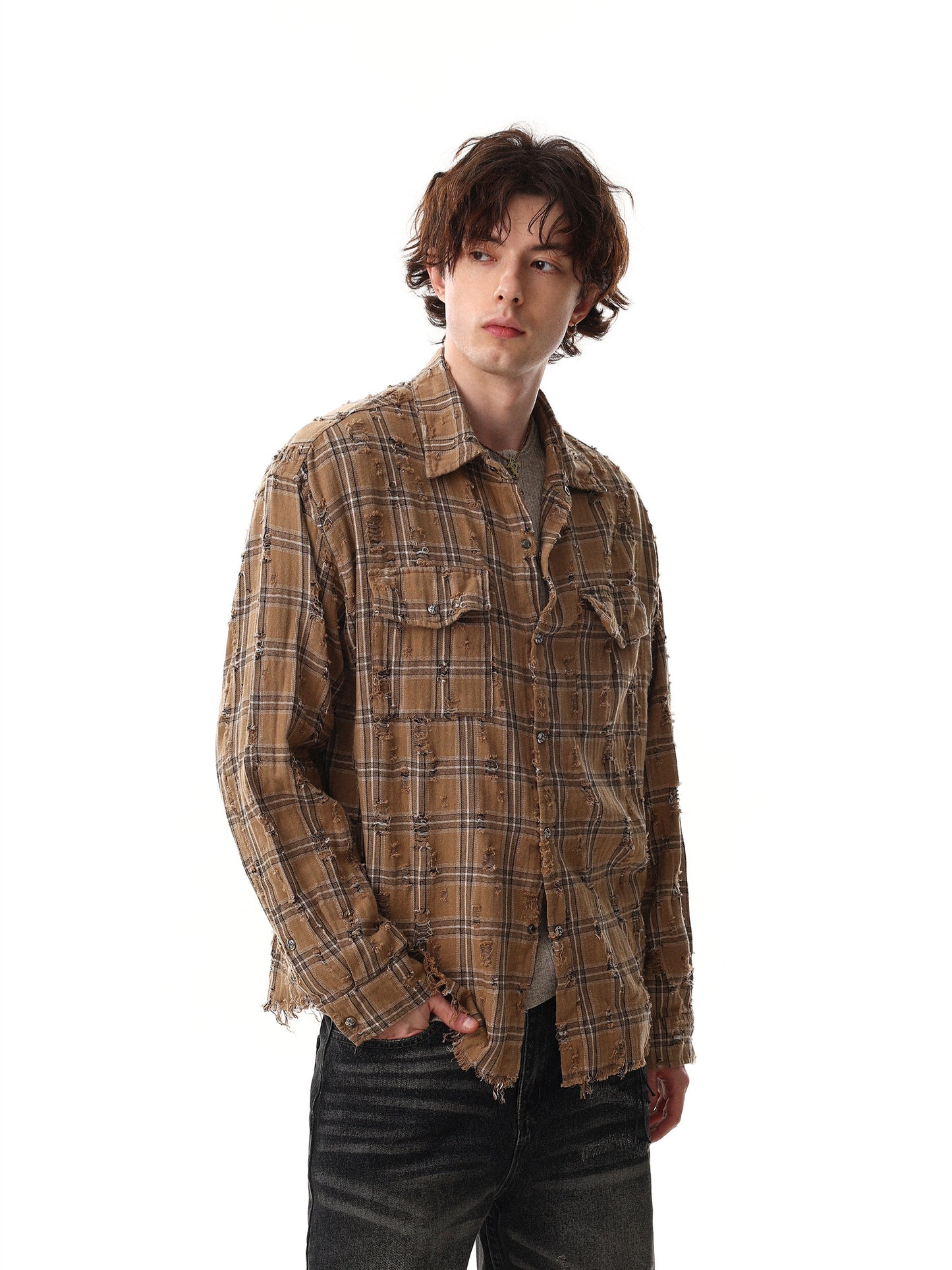 Damage Check Shirt (2color)