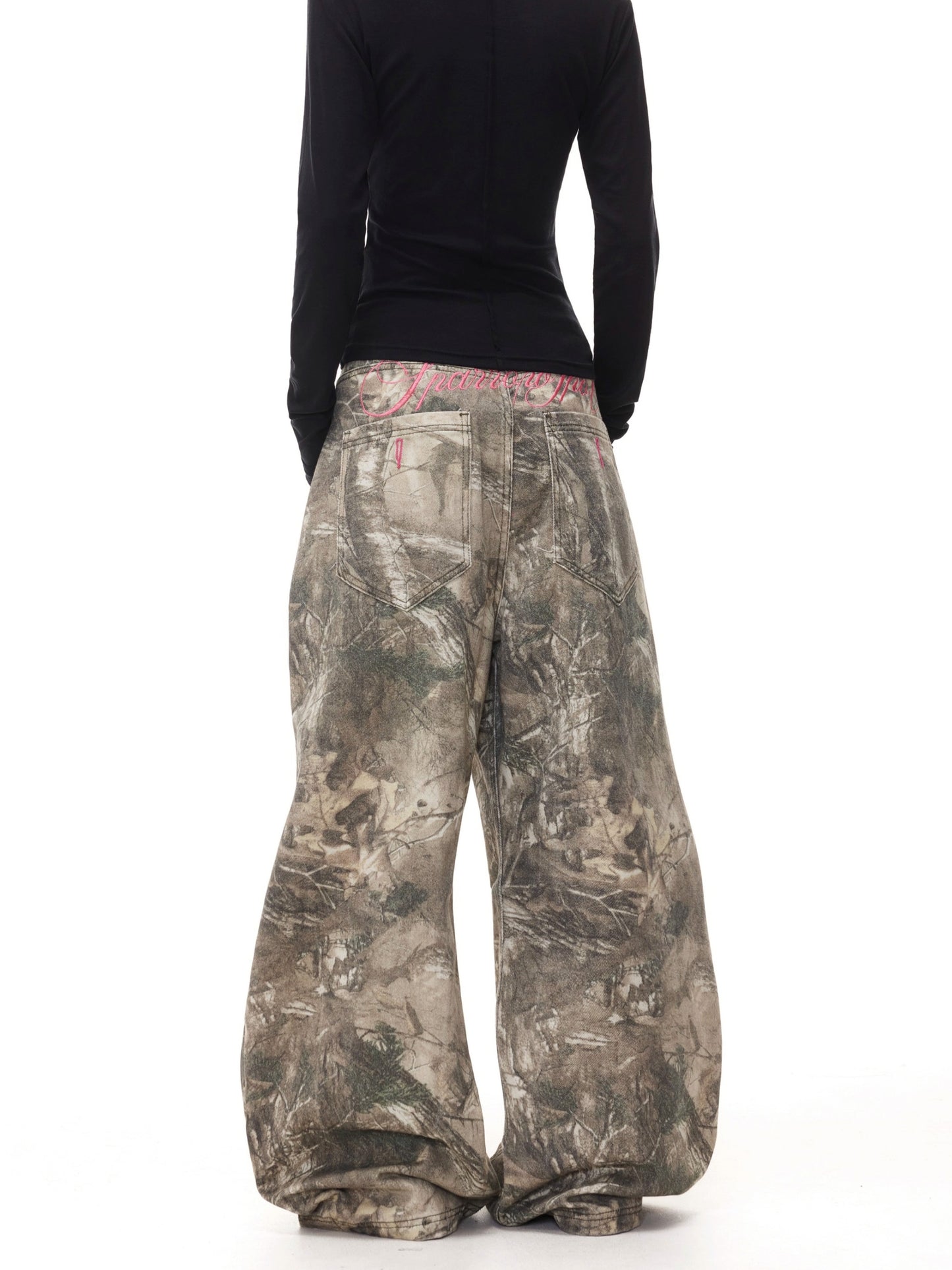 Baggy Realtree Pink Stitch Denim