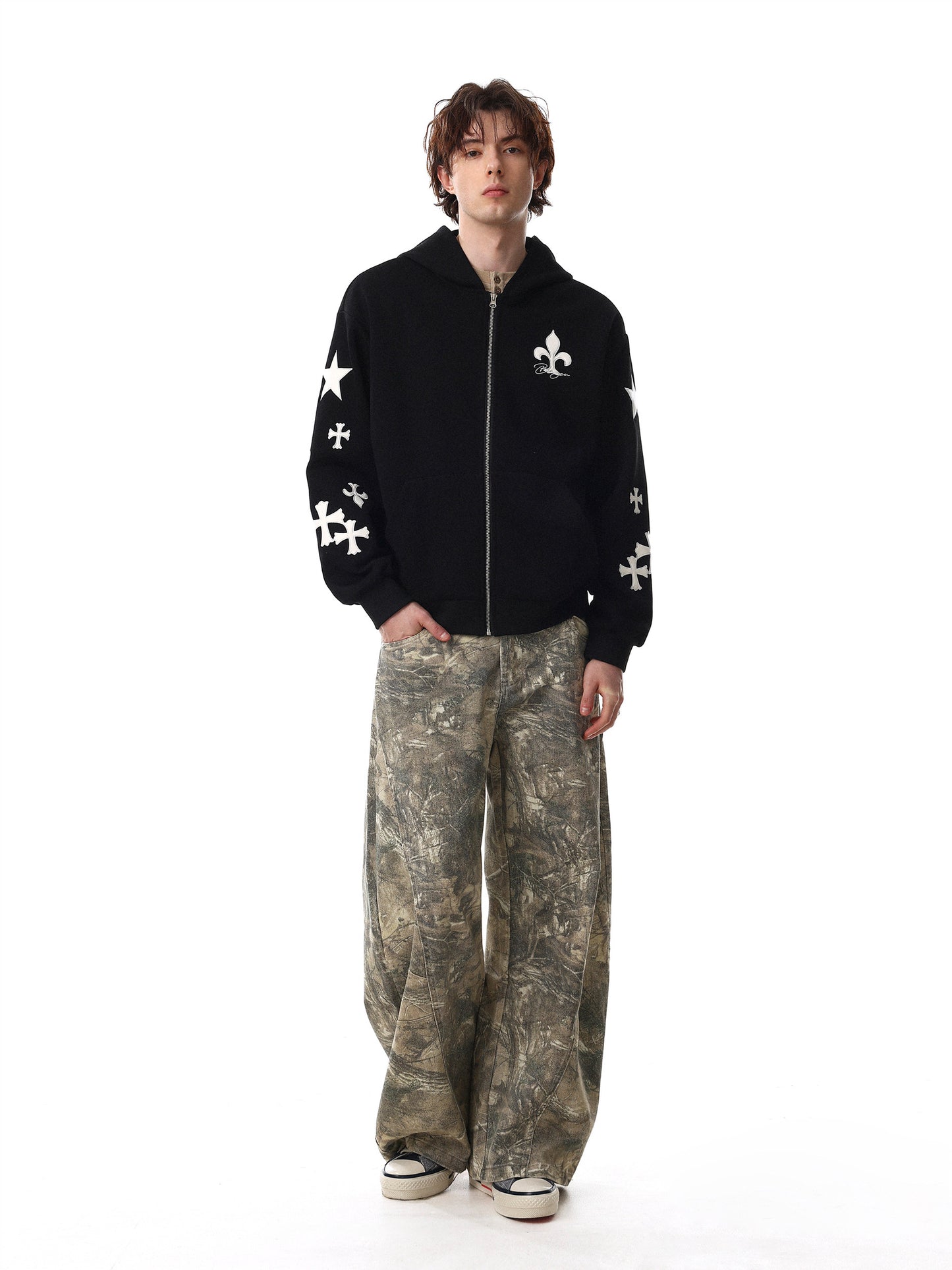 Cross Short Hoodie (2color)