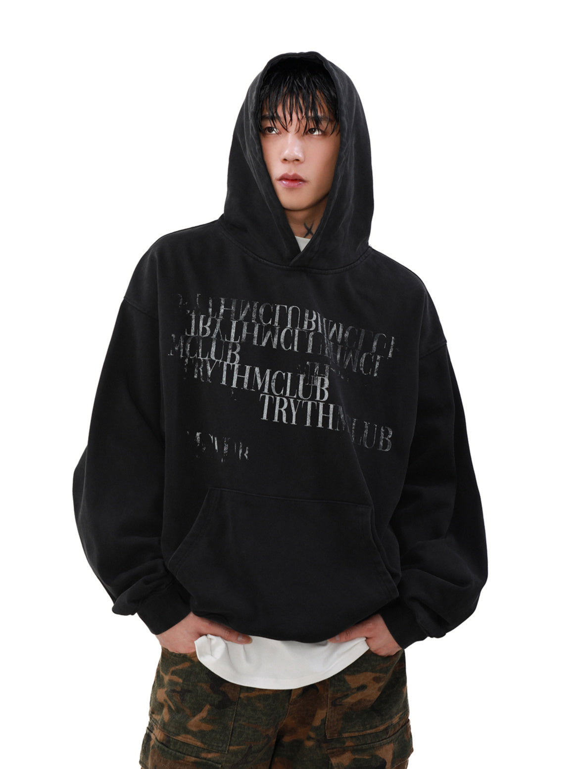 Sentence Short Hoodie (2color)