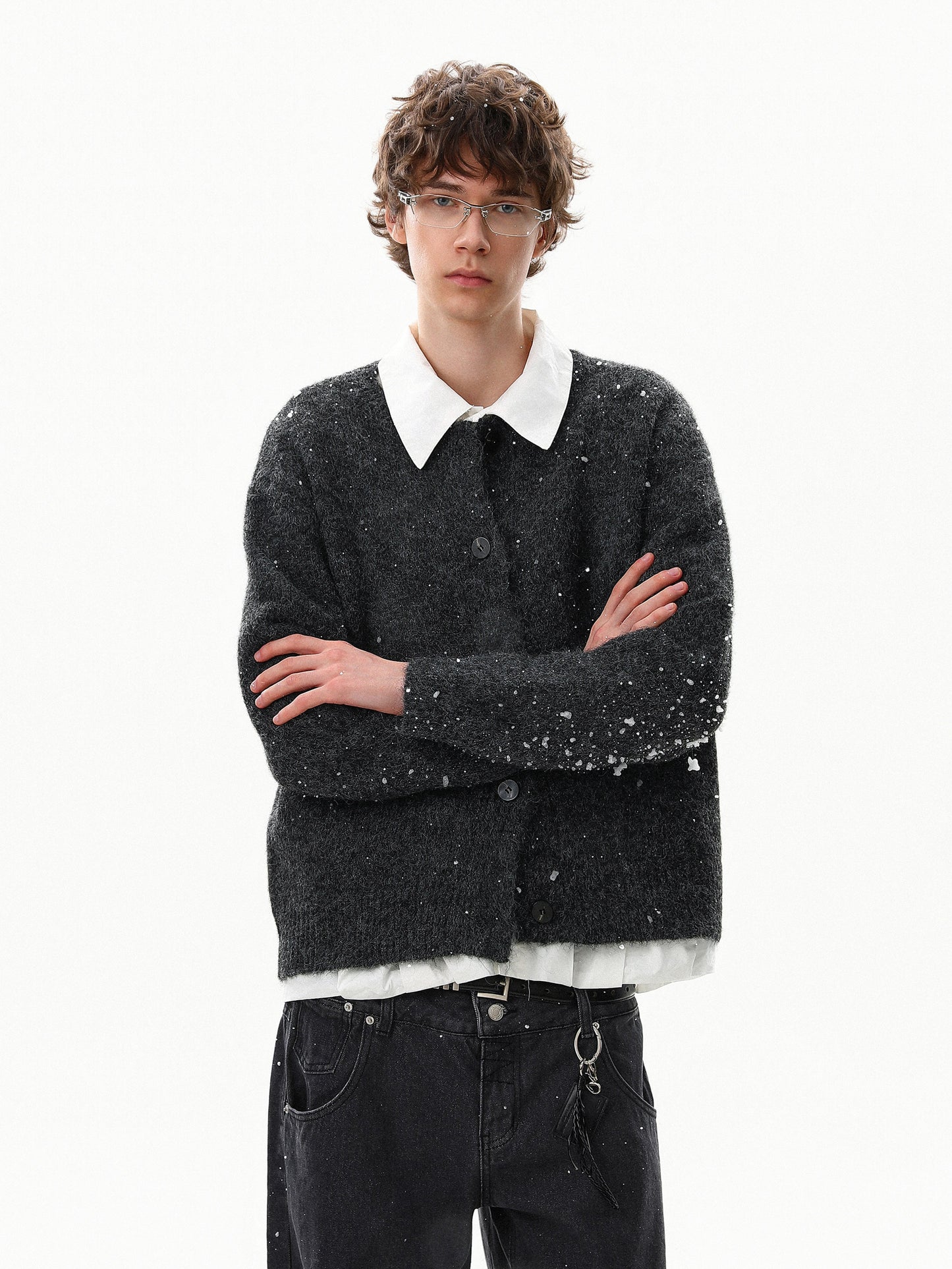 Wool Crewneck Cardigan (2color)