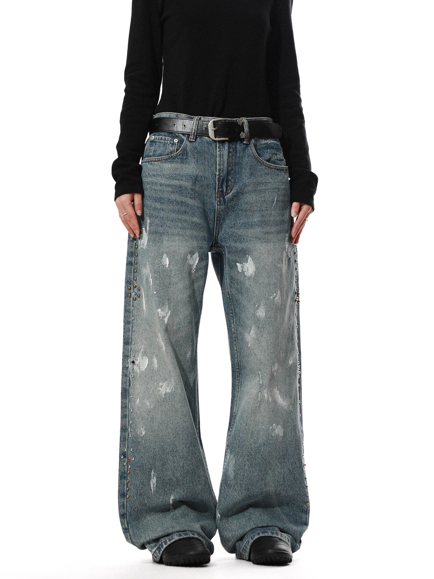 Studs Essential Painting Baggy Denim