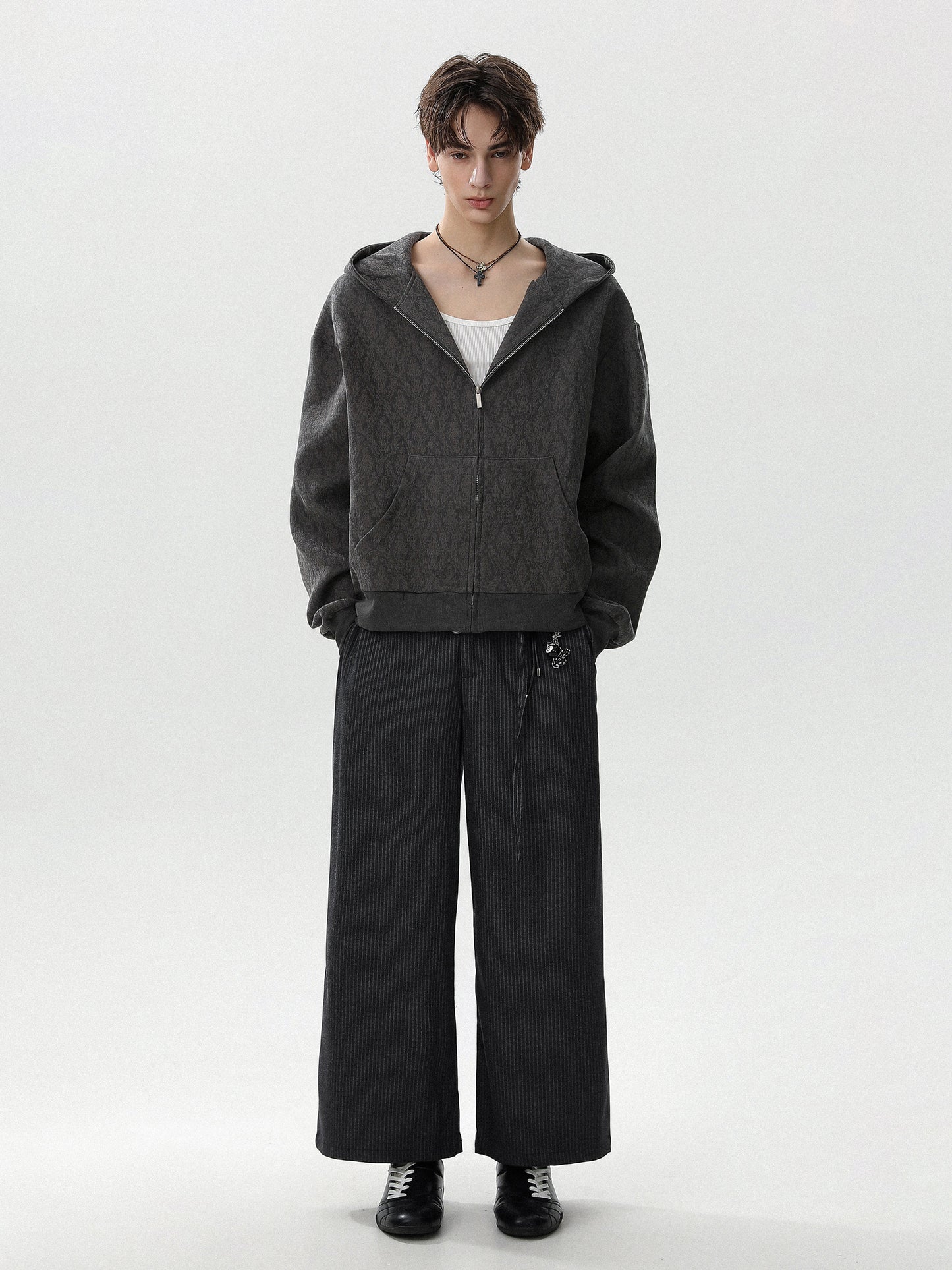 Damask Jacquard Hoodie