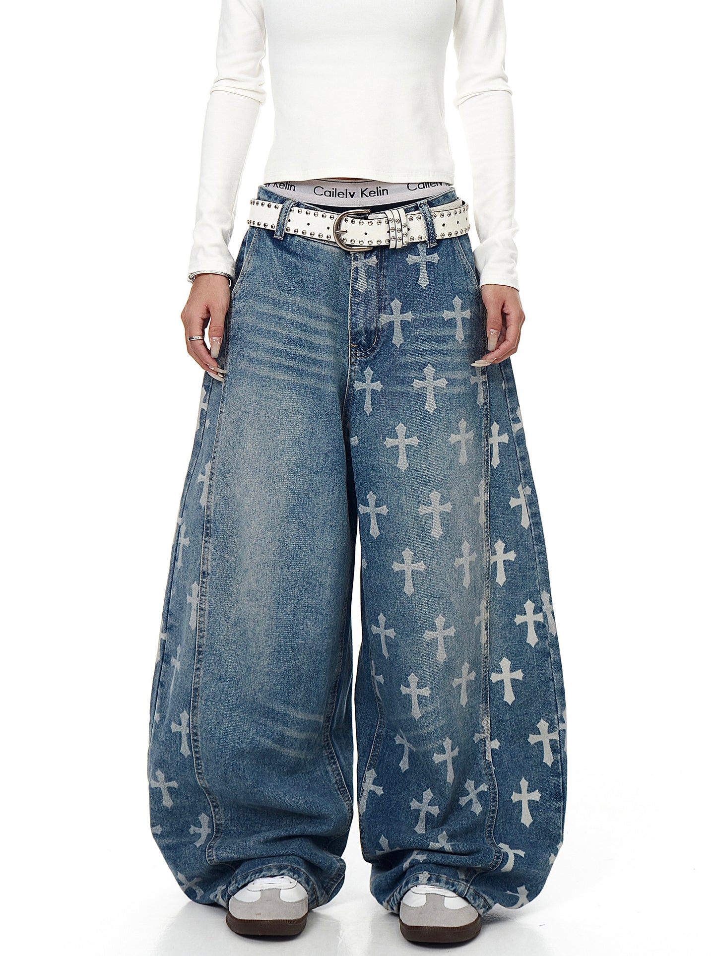 Cross Baggy Denim (2color)