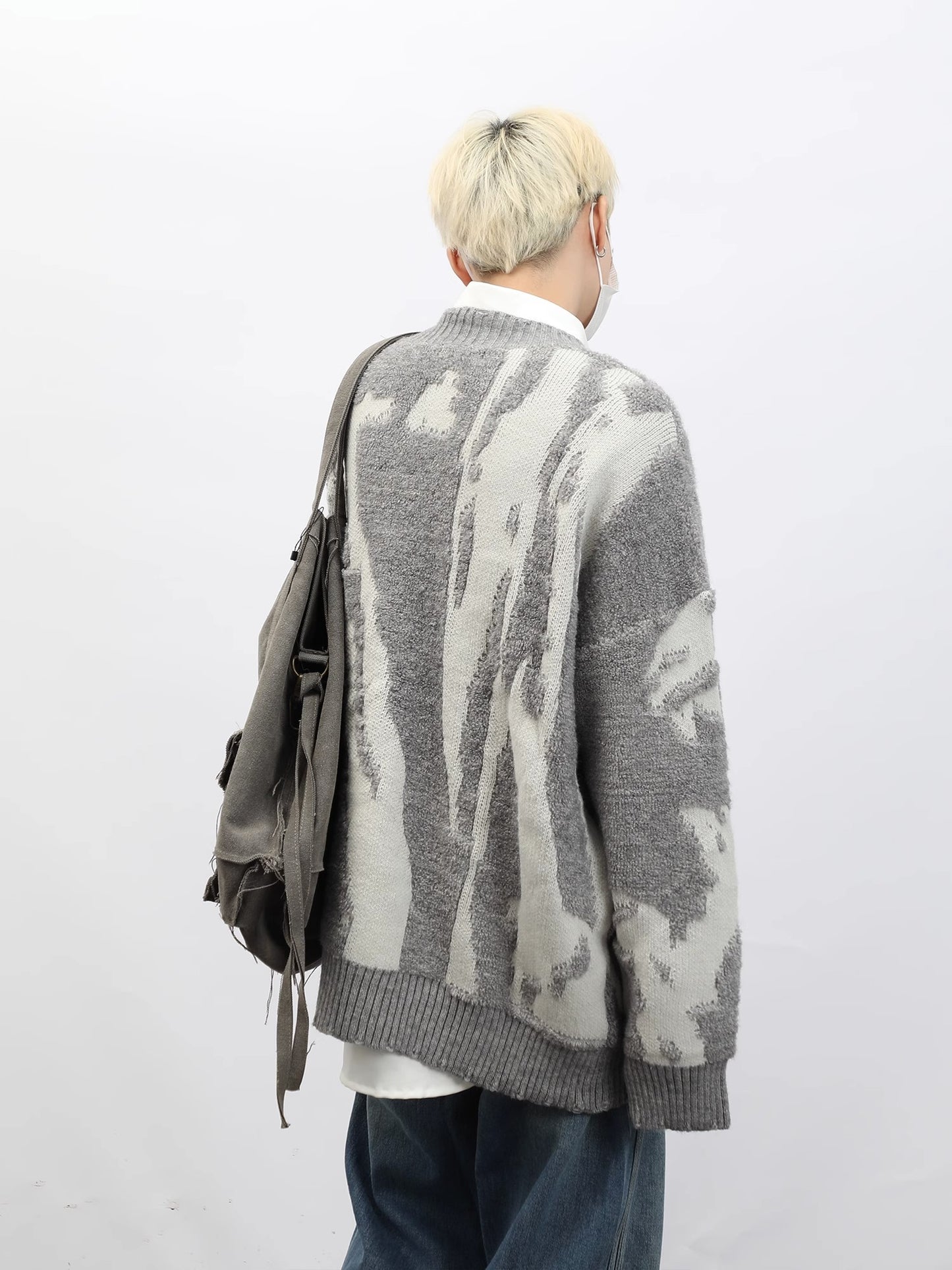 Splash Pattern Knit Cardigan (2color)