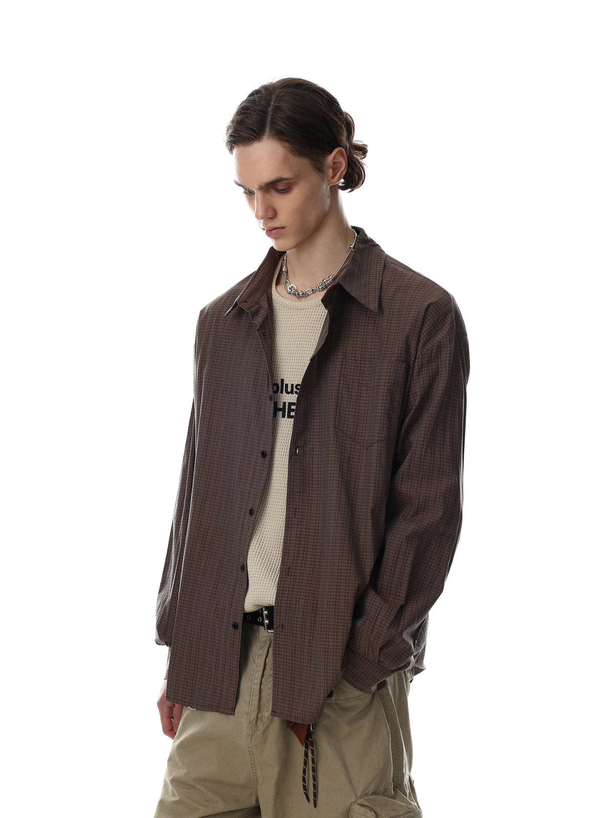 The Retro Grid Cotton Shirt