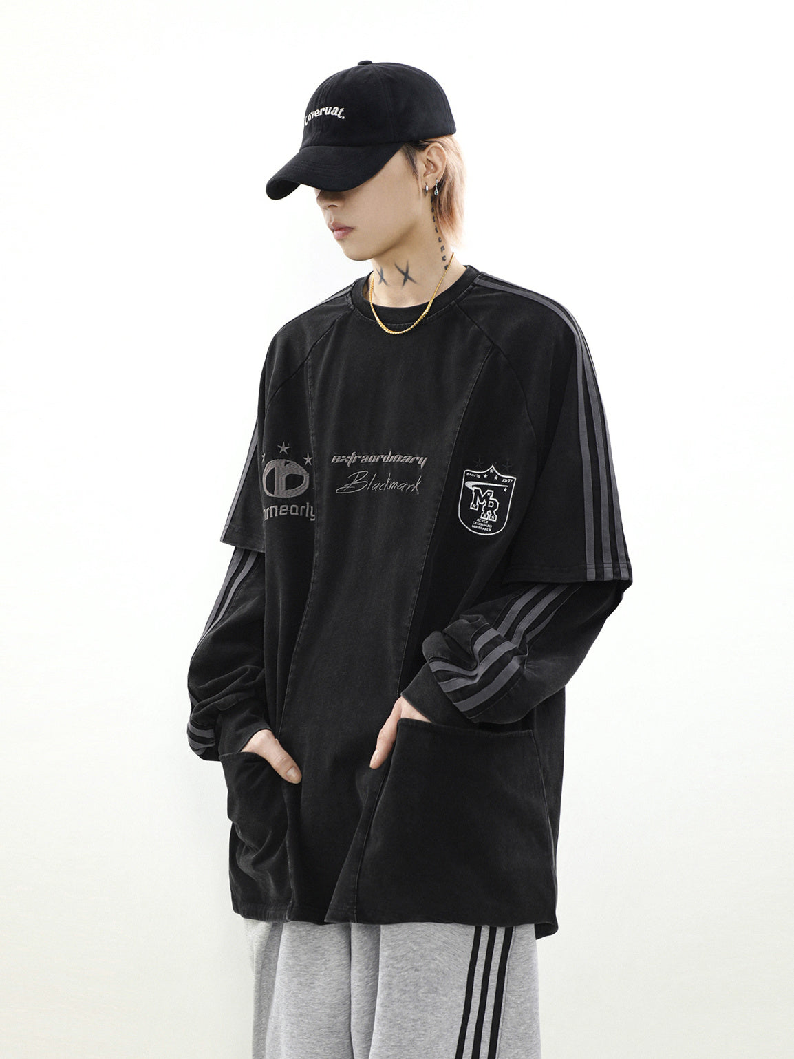 Layered Line Long T-shirt