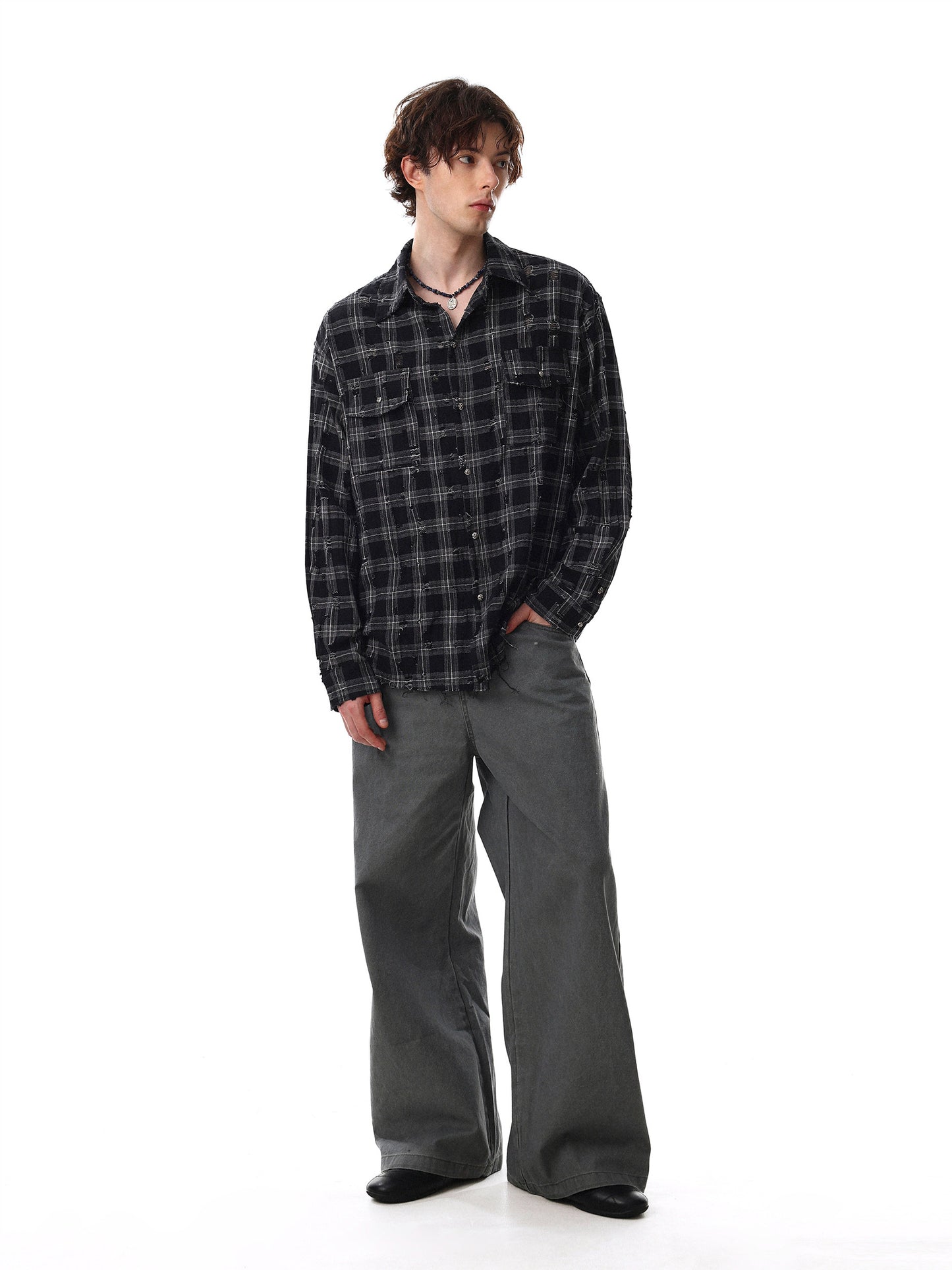 Damage Check Shirt (2color)