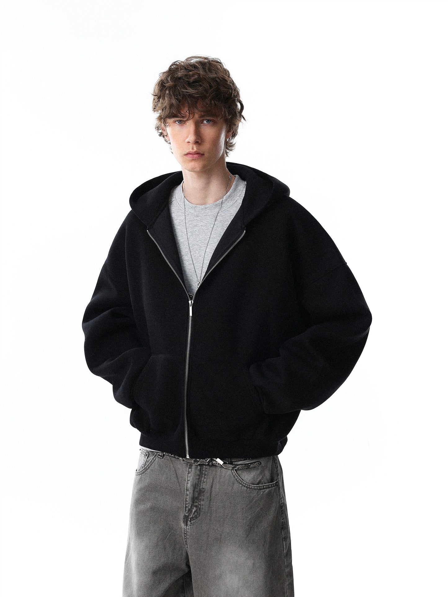 Essential Short Hoodie (2color)