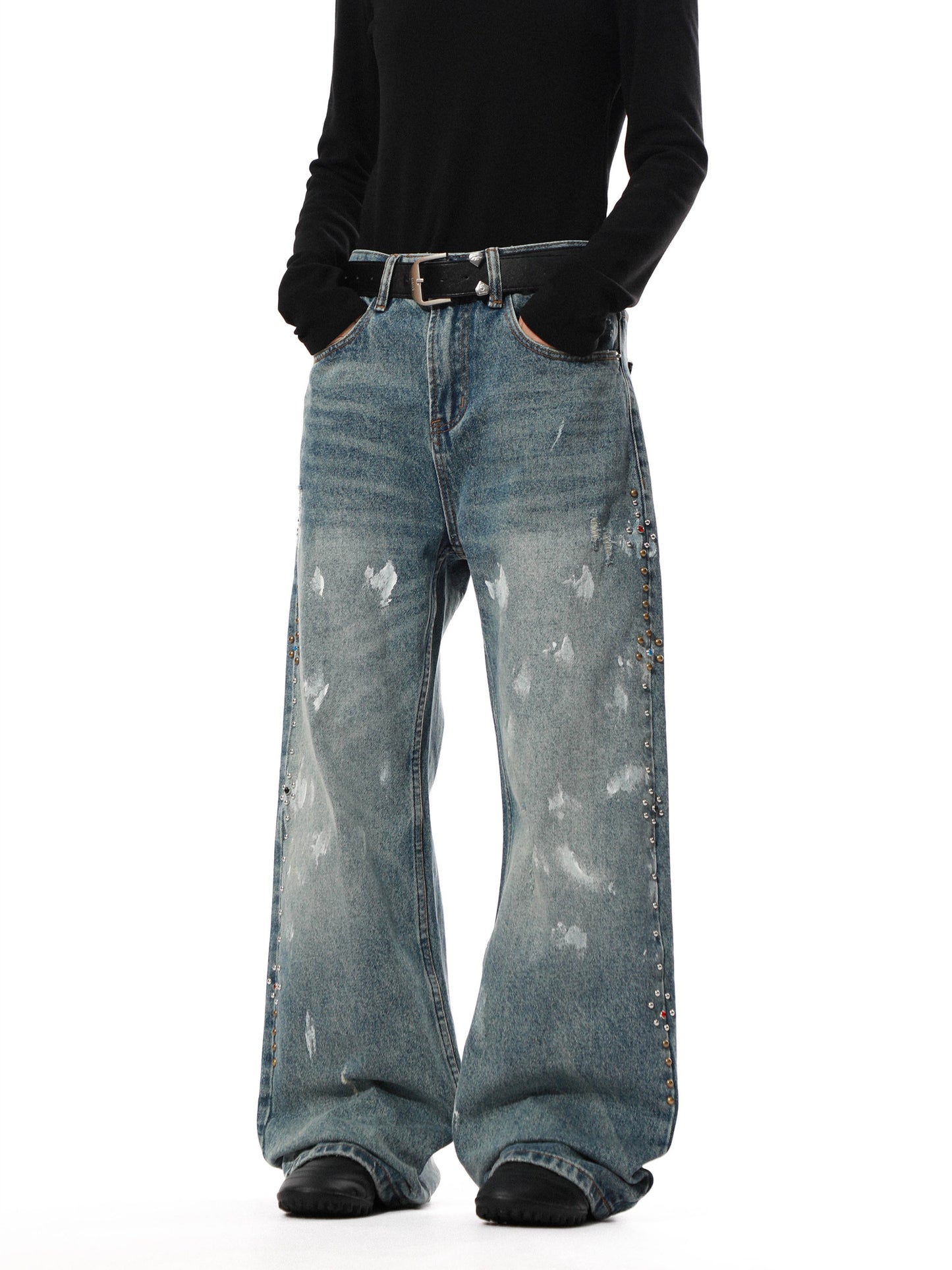 Studs Essential Painting Baggy Denim