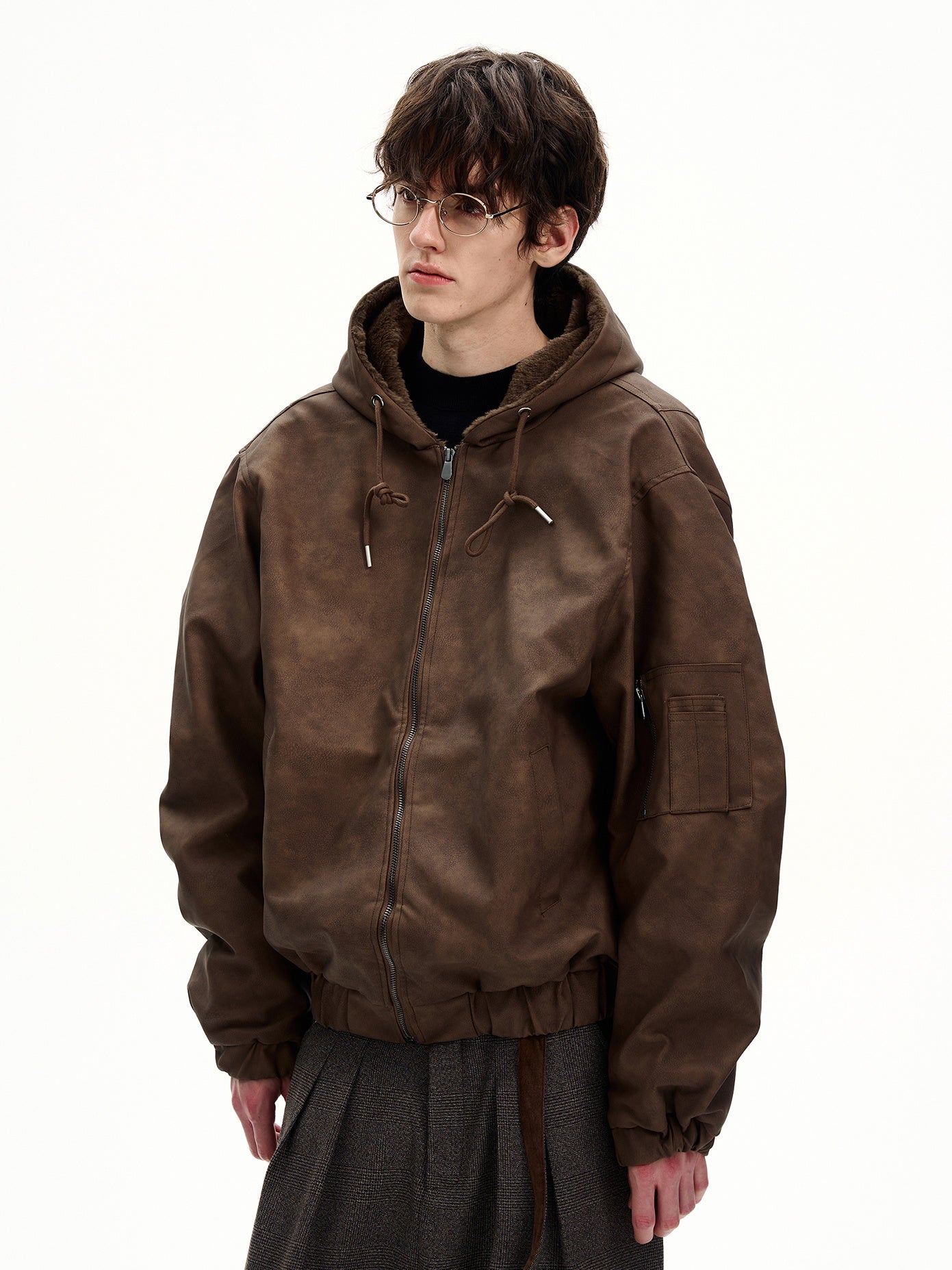 Suede Outer Hoodie (3color)