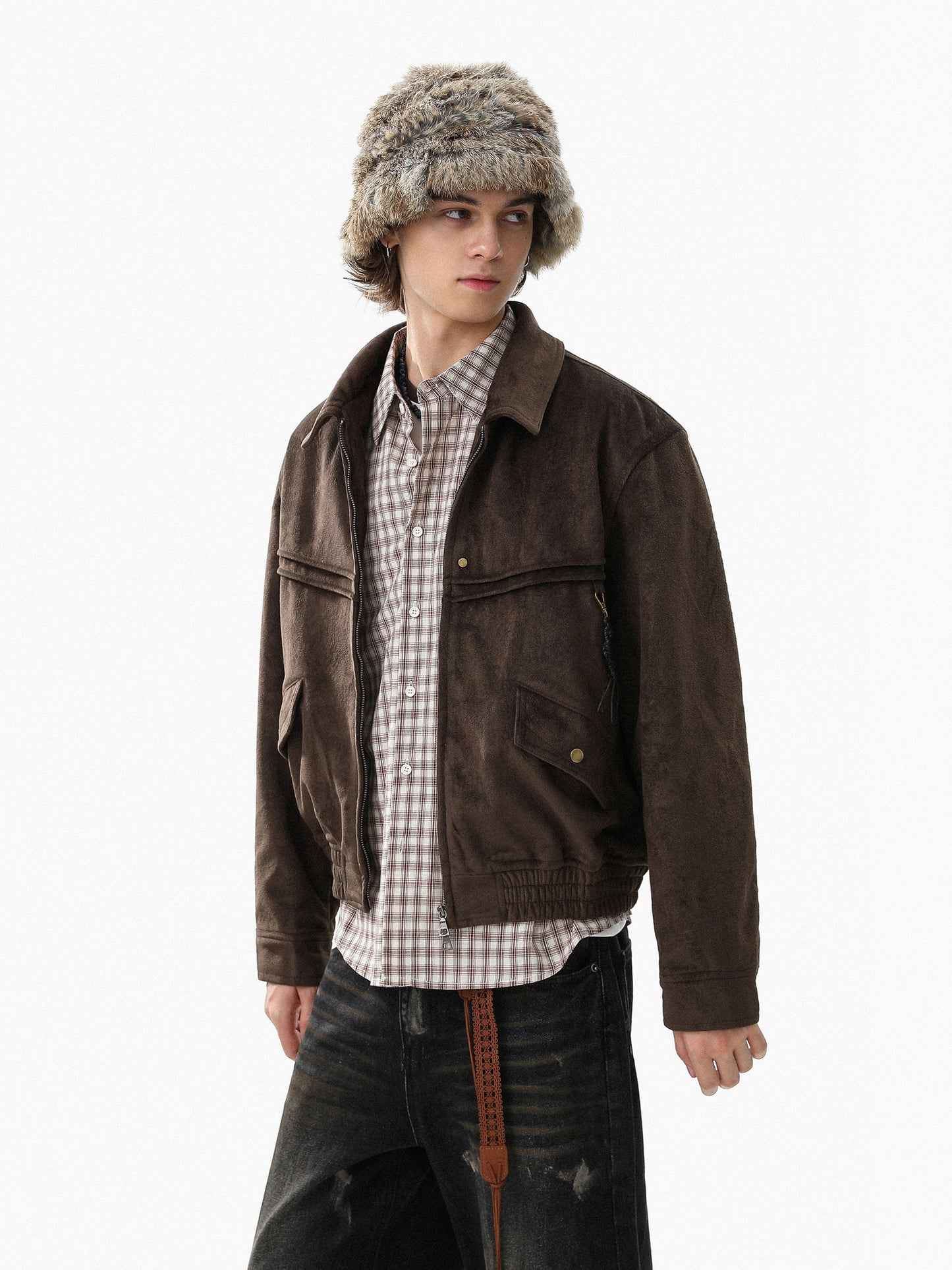 Suede Zipup Military Blouson (2color)