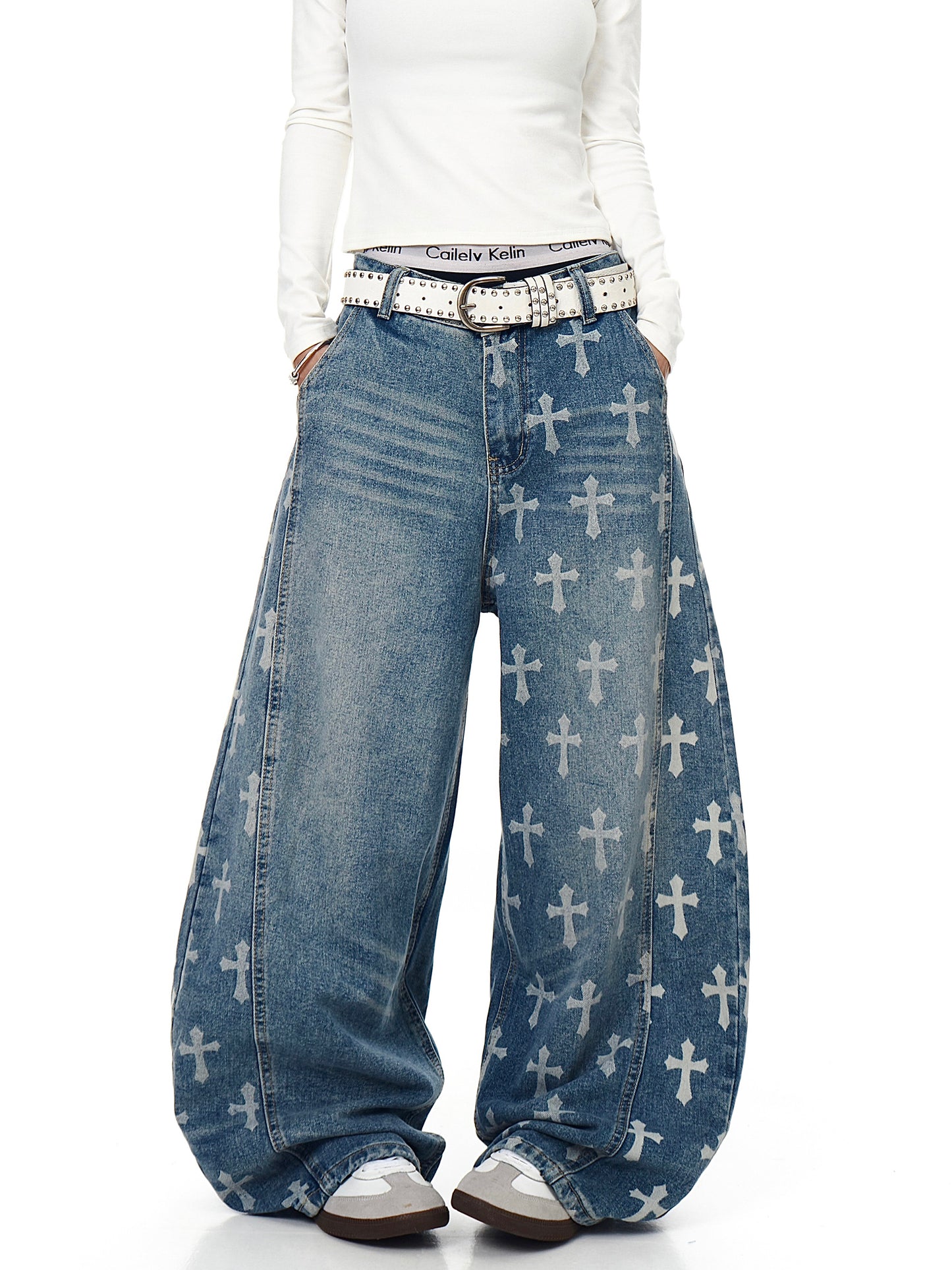 Cross Baggy Denim (2color)