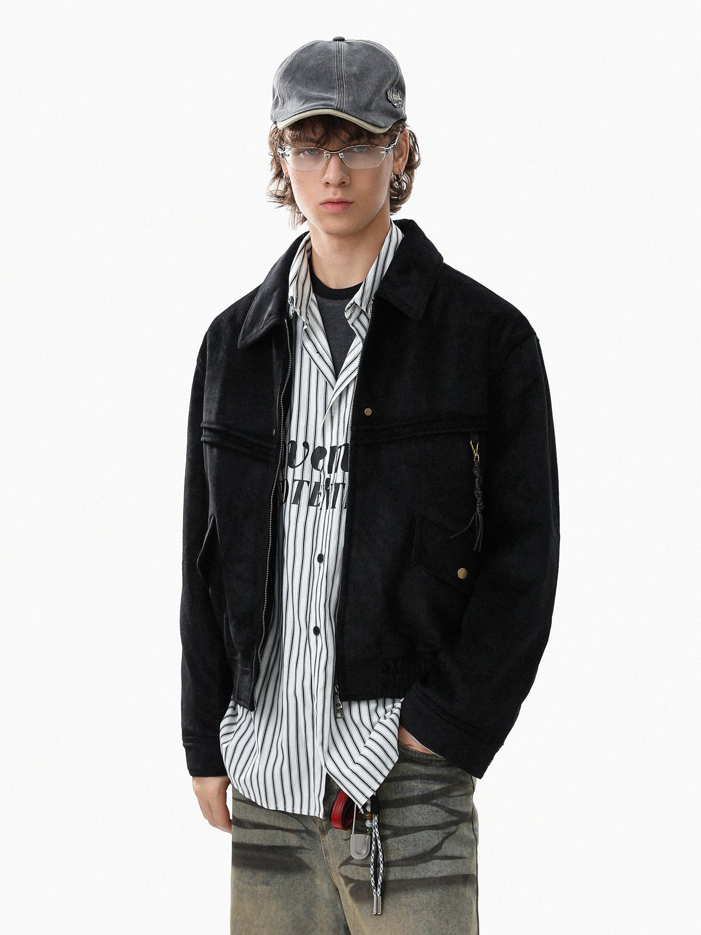 Suede Zipup Military Blouson (2color)
