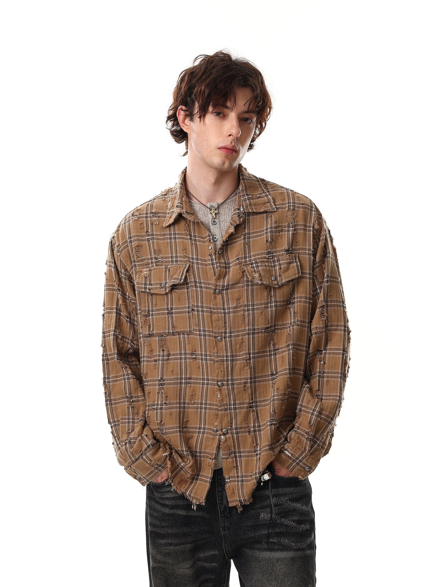 Damage Check Shirt (2color)