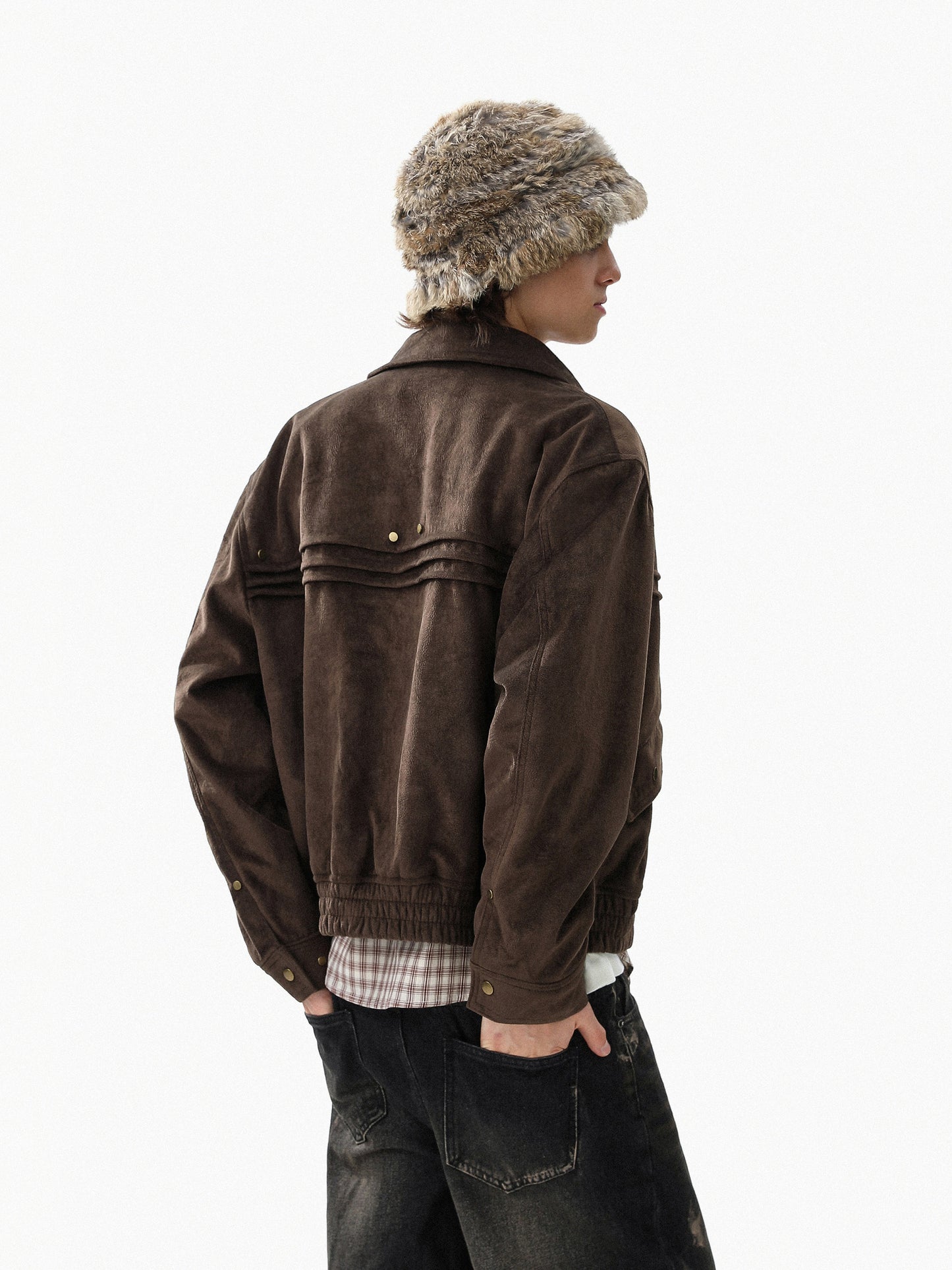 Suede Zipup Military Blouson (2color)
