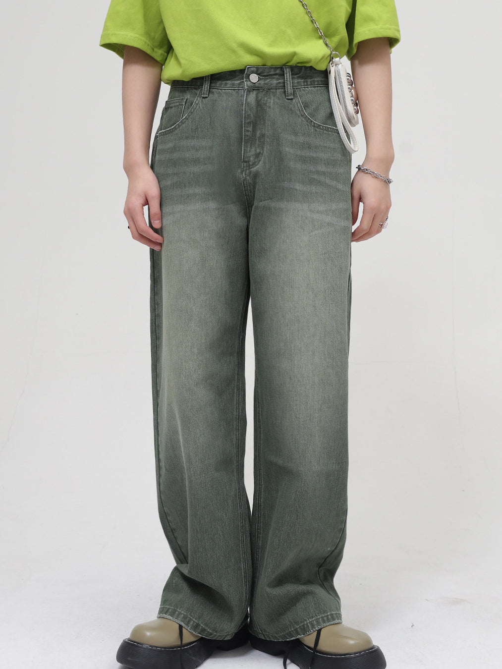 VINTAGE GREEN DENIM