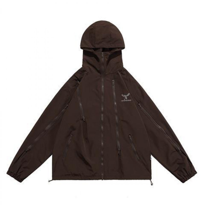 HOODED ZIPPER MOUNTAIN JACKET (3COLOR)