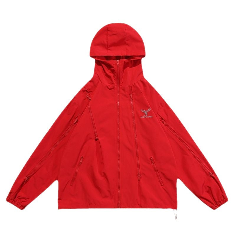 HOODED ZIPPER MOUNTAIN JACKET (3COLOR)