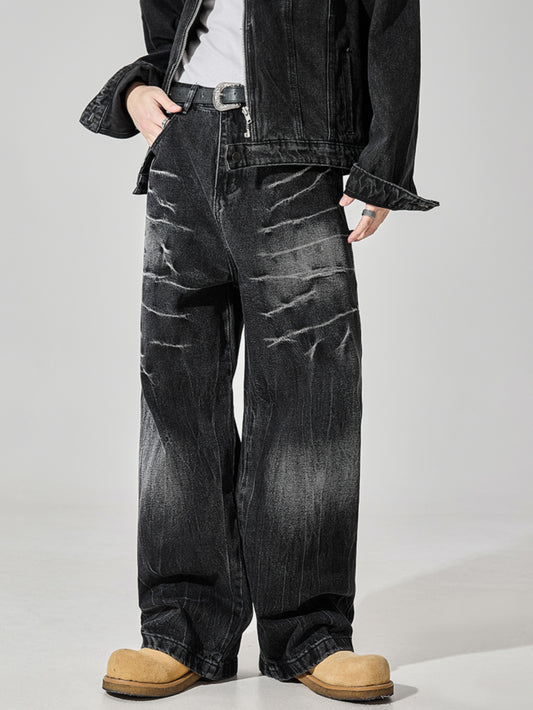 Crack Thunder Washed Denim (2color)