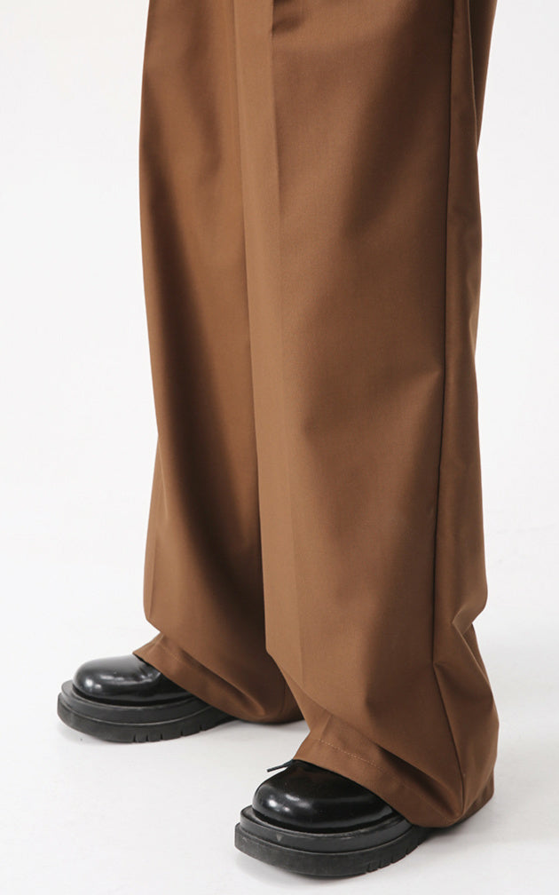 Single Tack Wide Slacks (2color)